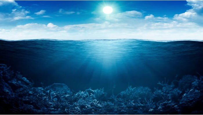 Tipologías del agua del océano pacífico